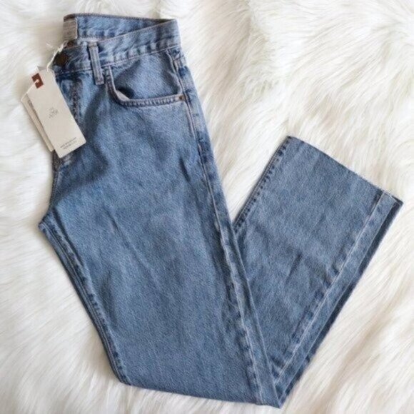 NWT Current Elliot Light Wash Straight Cropped Jeans Size 25 - Picture 2 of 7